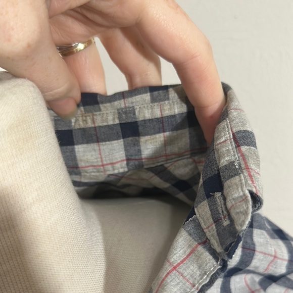 BOGO Men's Blue Plaid Shirt - Picture 5 of 7